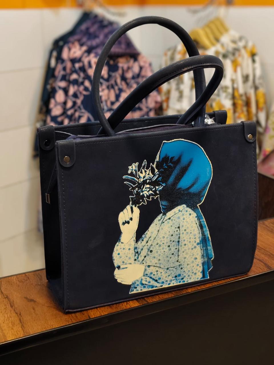 Navy Hijab Tote