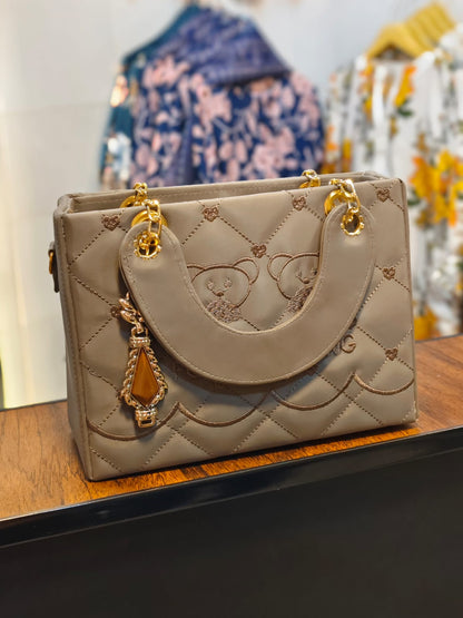 The Taupe Teddy Tote