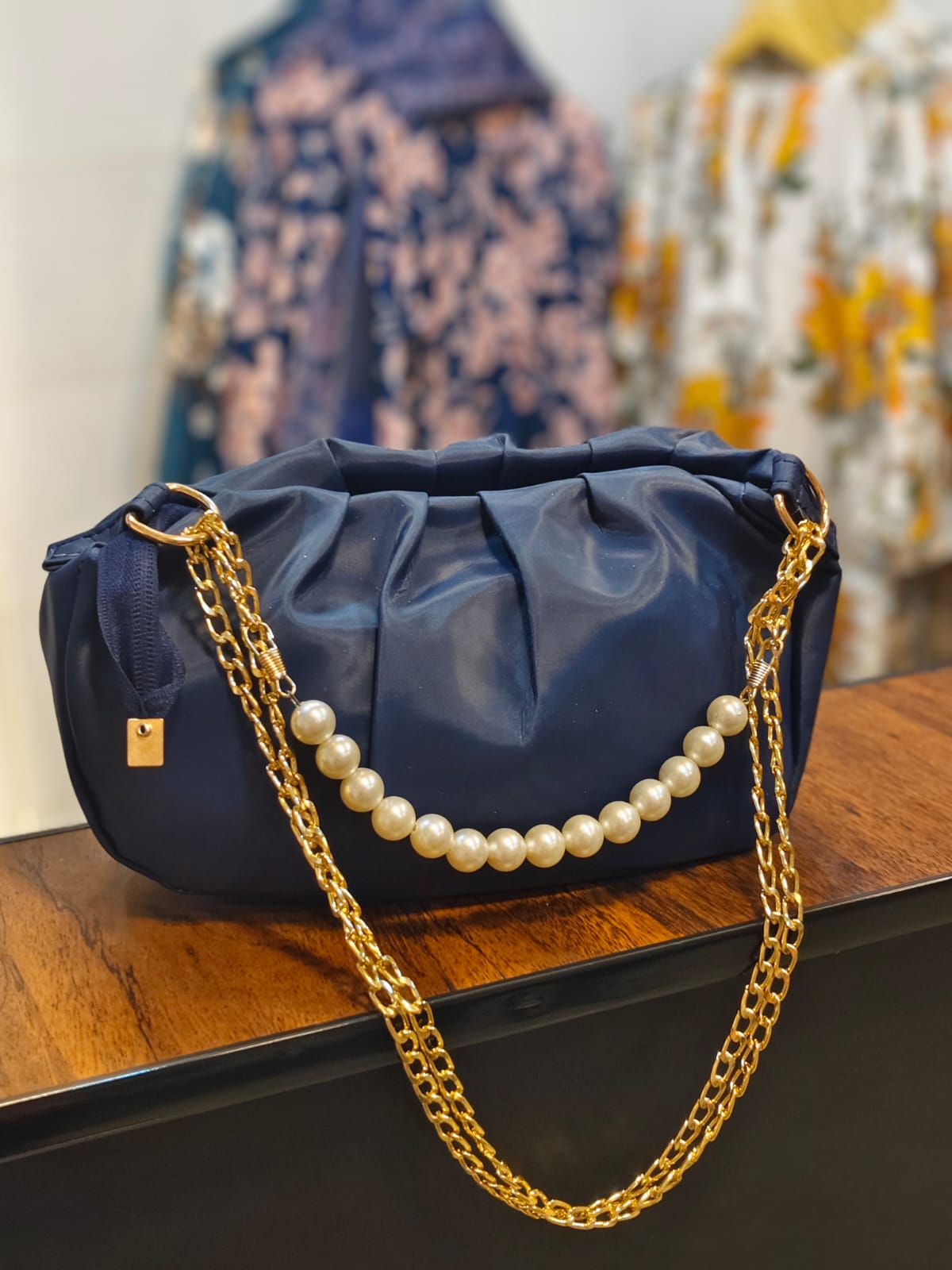 Midnight Pearl Pouch