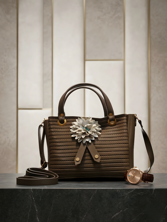 Aria Floral Top-Handle Bag