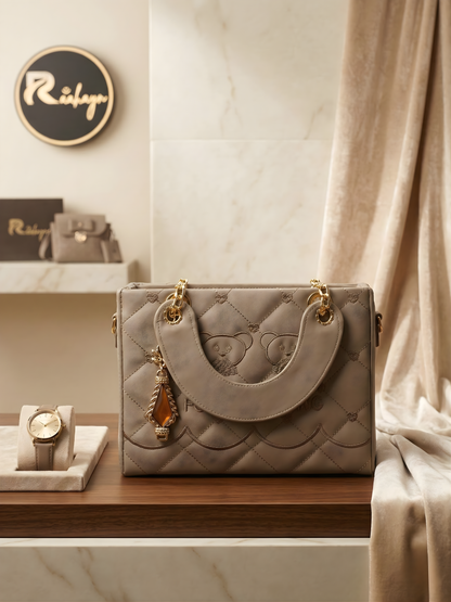 The Taupe Teddy Tote